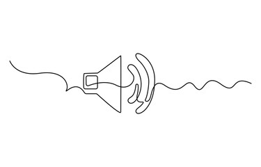 Fototapeta premium Musical Note Continuous Line Illustration, Continuous one line treble clef and notes, musical notes, A or La. vector illustration, Continuous music line art note vector sketch illustration.