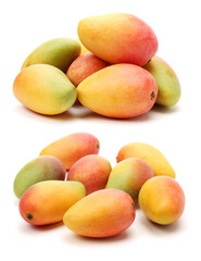 mangos on a white background 