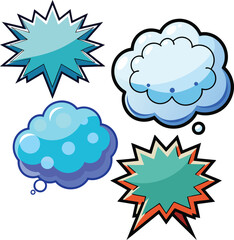 comic elements comic speech bubbles 