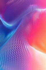 A vibrant abstract wave design with beautiful gradients and dynamic dot patterns for creative projects