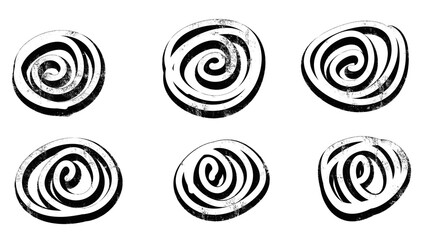 set of spirals transparent png. graffiti