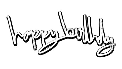 Obraz premium happy birthday word transparent png