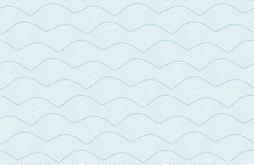 Seamless geometric pattern with waves