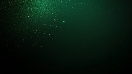 Obraz premium Dark green gradient background with a grainy texture featuring an illuminated spot on a black backdrop and a noise effect