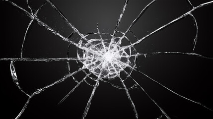 Broken Window Glass Texture | Realistic Cracks and Bullet Holes for Graphics Ads, Video Editing, and VFX Projects