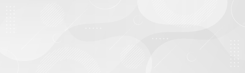 White geometric abstract background. Simple and creative design with liquid shape and lines element. Vector illustration