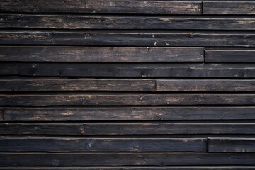 Obraz premium Dark Weathered Horizontal Wood Grain Texture Background