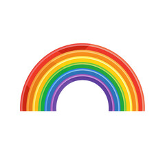 Rainbow icon on transparent background