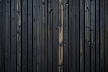 Fototapeta premium Dark Wood Plank Texture Background - Vertical Grain Pattern