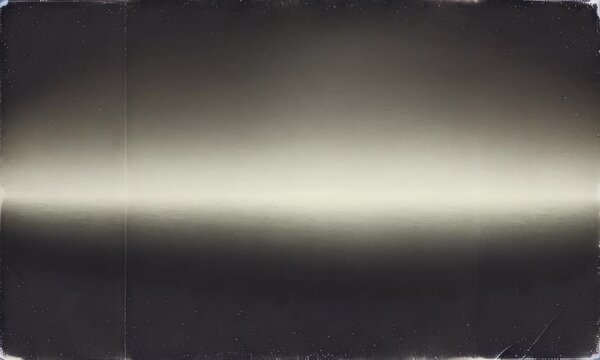 Noise grain background. A grunge-style abstract background with a smooth gradient transitioning from dark black to soft cream. Retro vintage copy space backdrop
