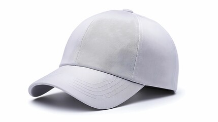 Fototapeta premium A sports cap with an adjustable strap blank front panel perfect for custom printing isolated on a white background copy space for text