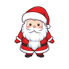 Cheerful Santa Claus with Classic Attire