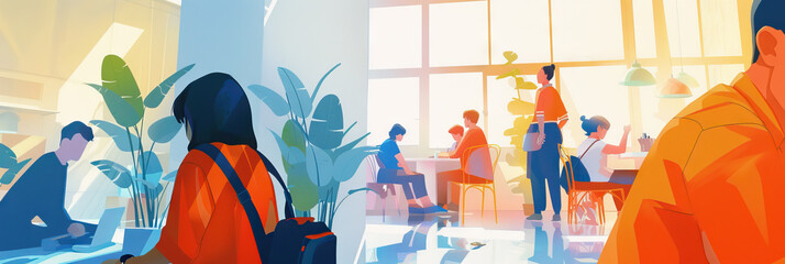 Youth Unemployment: Visuals showing young adults struggling to find work, advocating for job creation and vocational training programs.