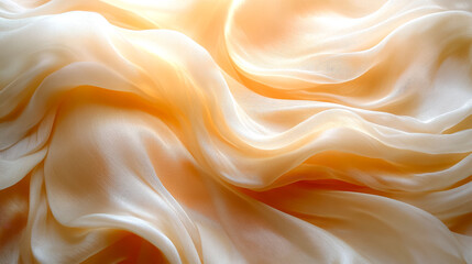 Obraz premium A piece of fabric with a wave pattern and a yellow background