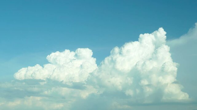 夏の空に発達する積乱雲 / 1.5倍速 / 24fps