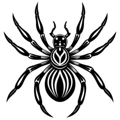 Spider isolated art vector illustration