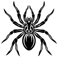 Spider isolated art vector illustration