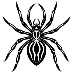 Spider isolated art vector illustration
