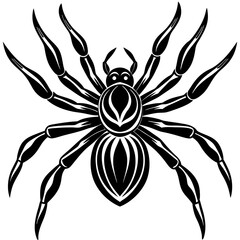Spider isolated art vector illustration