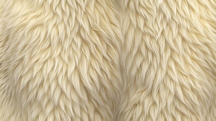 Polar bear fur texture for natural warmth and comfort