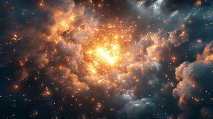 Fototapeta premium Fireworks In the night sky best quality