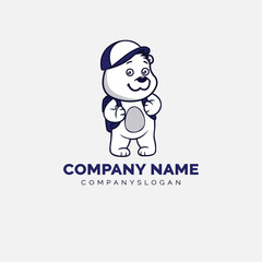 bear logo design, vector logo, illustration