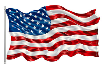 Obraz premium Illustration der amerikanischen Flagge