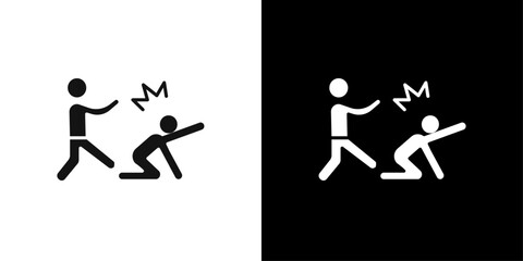 abandonment icon flat line symbol set.