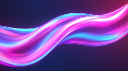 A purple and blue wave with a blue and pink background