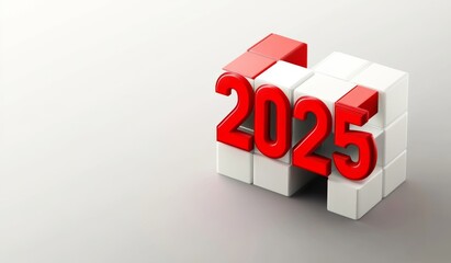 2025 New Year text effect