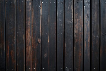 Dark Brown Weathered Wood Planks Texture Background