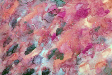 pink green gradient watercolor paper background