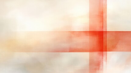 A white background with red lines and a red cross