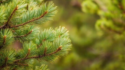 Detailed Pine Branches in Focus - Beautiful Evergreen Texture