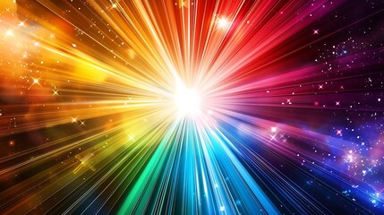 Fototapeta premium Background abstract wallpaper. Background wallpaper abstract colorful illustration of star burst