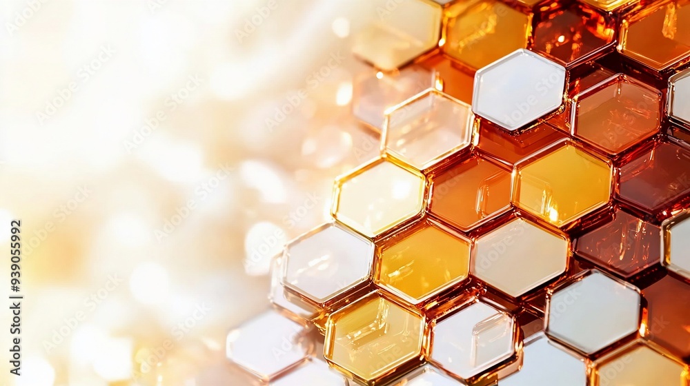 Poster honeycomb pattern.