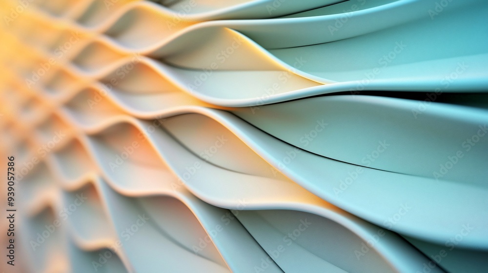 Poster abstract wavy pattern.