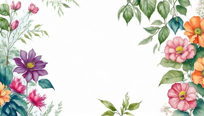 Obraz premium background with flowers