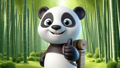 Fröhlicher Pandabär