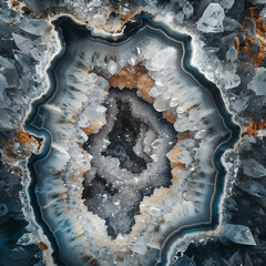 Obraz premium Close-up of a Stunning Crystal Geode