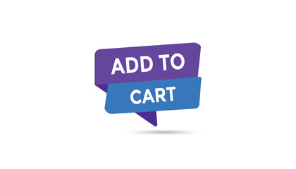 Add to cart  button web banner templates. Vector Illustration 
