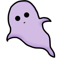 Cute Purple Ghost