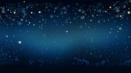 Fototapeta premium Navy blue abstract christmas background for greetings card on winter holidays. Neural network ai generated art