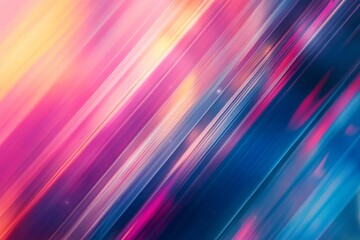 Obraz premium Vibrant Gradient Streaks Blending Warm and Cool Colors