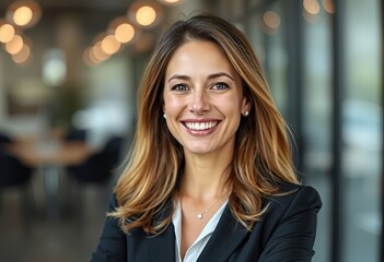 Fototapeta premium portrait of a smiling business woman