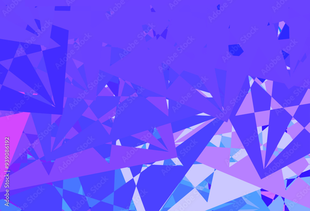 Poster dark purple vector pattern with polygonal shapes.