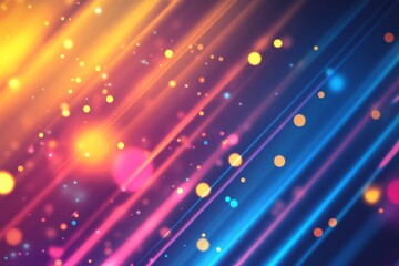 Colorful abstract light trails creating vibrant artistic background with glowing bokeh