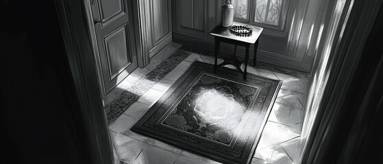 Prayer Rug Home Corner Islam Religion Spiritual Symbol