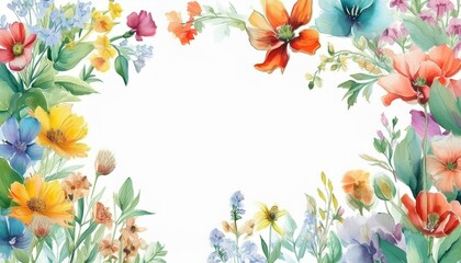 Fototapeta premium spring flowers background