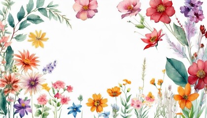 Obraz premium spring flowers background